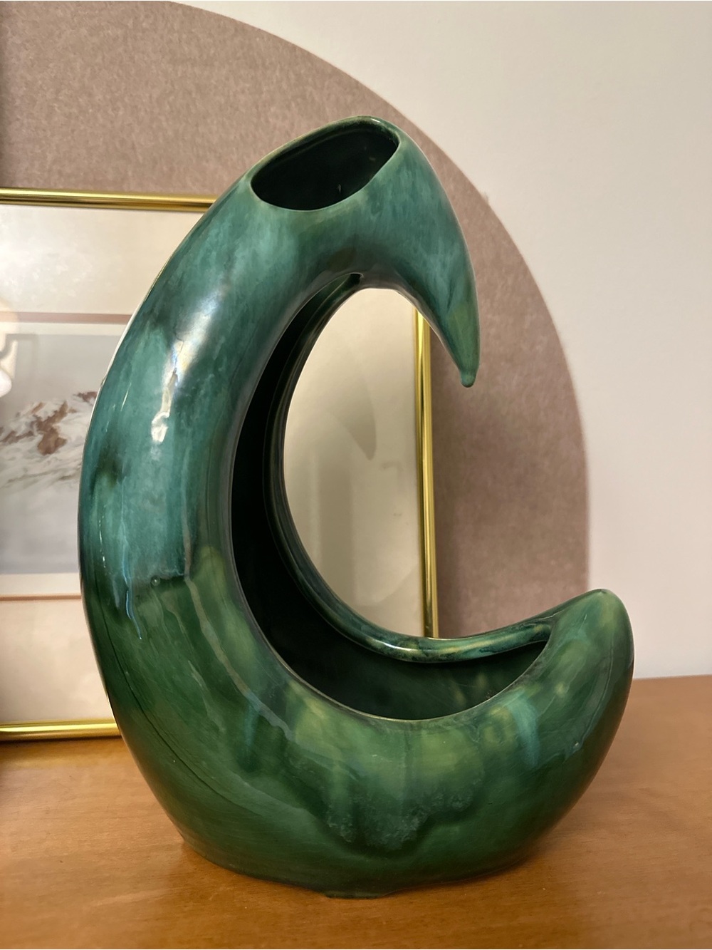 Beauce Canada MCM Crescent Vase